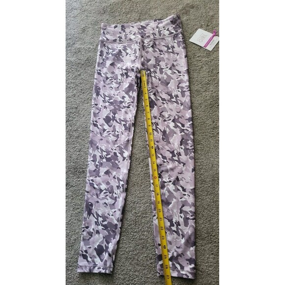 Athleta Girl High Rise Printed Chit Chat Leggins Fusion Camo Purple Size XXL/16 - Picture 11 of 11